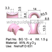 WIRE GUIDE-FLYER BOW GUIDE BG 10 - 4 FOR NIEHOFF D 631