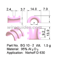 WIRE GUIDE-FLYER BOW GUIDE BG 10 FOR NIEHOFF D 630