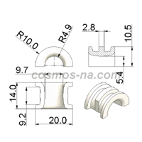 WIRE GUIDE-FLYER BOW GUIDE BG 18 FOR NIEHOFF D 801