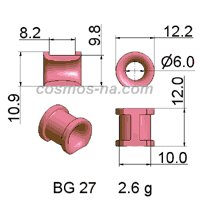 WIRE GUIDE BOW GUIDE BG - 27 DIMENSIONS