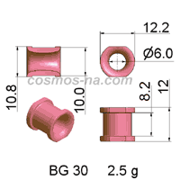 WIRE GUIDE BOW GUIDE BG - 30 DIMENSIONS