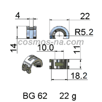 WIRE GUIDE BOW GUIDE bg 62 DIMENSIONS