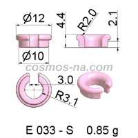 WIRE GUIDE SLOTTED EYELET E 033 S