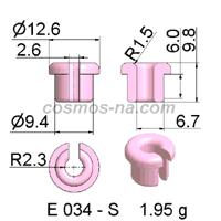 WIRE GUIDE SLOTTED EYELET E 034