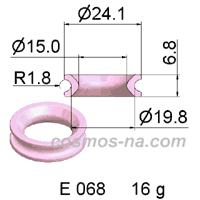 WIRE GUIDE GROOVED RING E 068