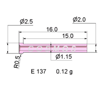 FLANGED EYELET GUIDE PART NO. E 137