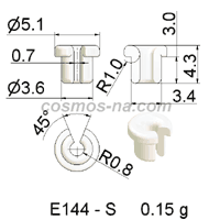 WIRE GUIDE SLOTTED EYELET E 144 S