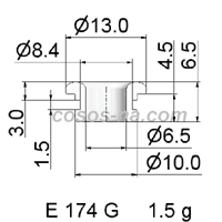 WIRE GUIDE GROOVED EYELET E 174 G