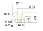 WIRE GUIDE-MINIATURE WIRE GUIDE E 181