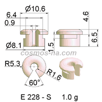 WIRE GUIDE SLOTTED EYELET E 228 - S