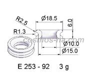 Grooved ring E 253 - 92