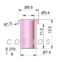 FLANGED EYELET GUIDE E 270