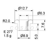 FLANGED EYELET GUIDE E 277