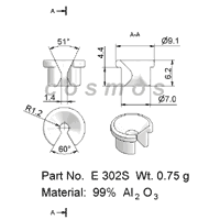 WIRE GUIDE-EYELET GUIDE E 302S