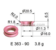 Grooved ring E 363-90