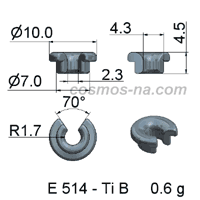 WIRE GUIDE SLOTTED EYELET E 514 TIB