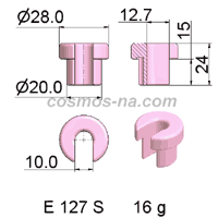 WIRE GUIDE SLOTTED EYELET E 127 S