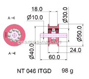 Pulley NT 046 ITGD DIMENSIONS