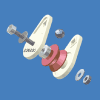 WIRE GUIDE CAGED PULLEY NT 064 EXPLODED VIEW