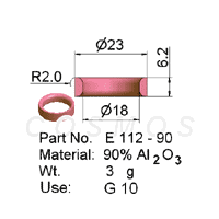 Wire Guide Ring, Non-grooved, part No. E 112 - 90