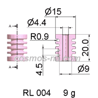 Wire Guide-Roller Guide, part No. RL 004