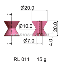 Wire Guide - Roller Guide, part No. RL 011