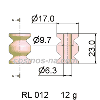 Wie Guide-Roller Guide, part No. RL 012
