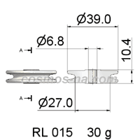 WIRE GUIDE ROLLER GUIDE RL 015