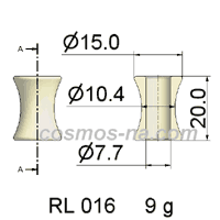 Wire Guide-Roller Guide, part No. RL 016