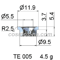 WIRE GUIDE CARBIDE EYELET TE 005