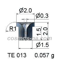 wire guide-miniature tungsten carbide eyelet te 013