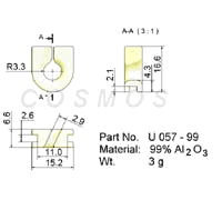 Wire Guide, U - Guide, part No. U 057